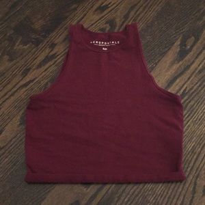 Maroon Crop top